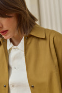Oversized Shirt Jacket - Wheat Pre-order