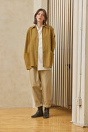 Oversized Shirt Jacket - Wheat Pre-order