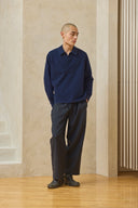 Pantalon à cordon de serrage - Bleu nuit