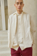 Oversized Shirt Jacket - Salt Preorder