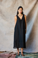 Vネックシュミーズ