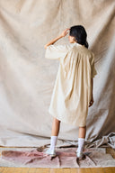 Collared Pullover Dress - Tomato