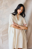 Collared Pullover Dress - Oat