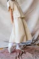 Jupe midi évasée - Tomate