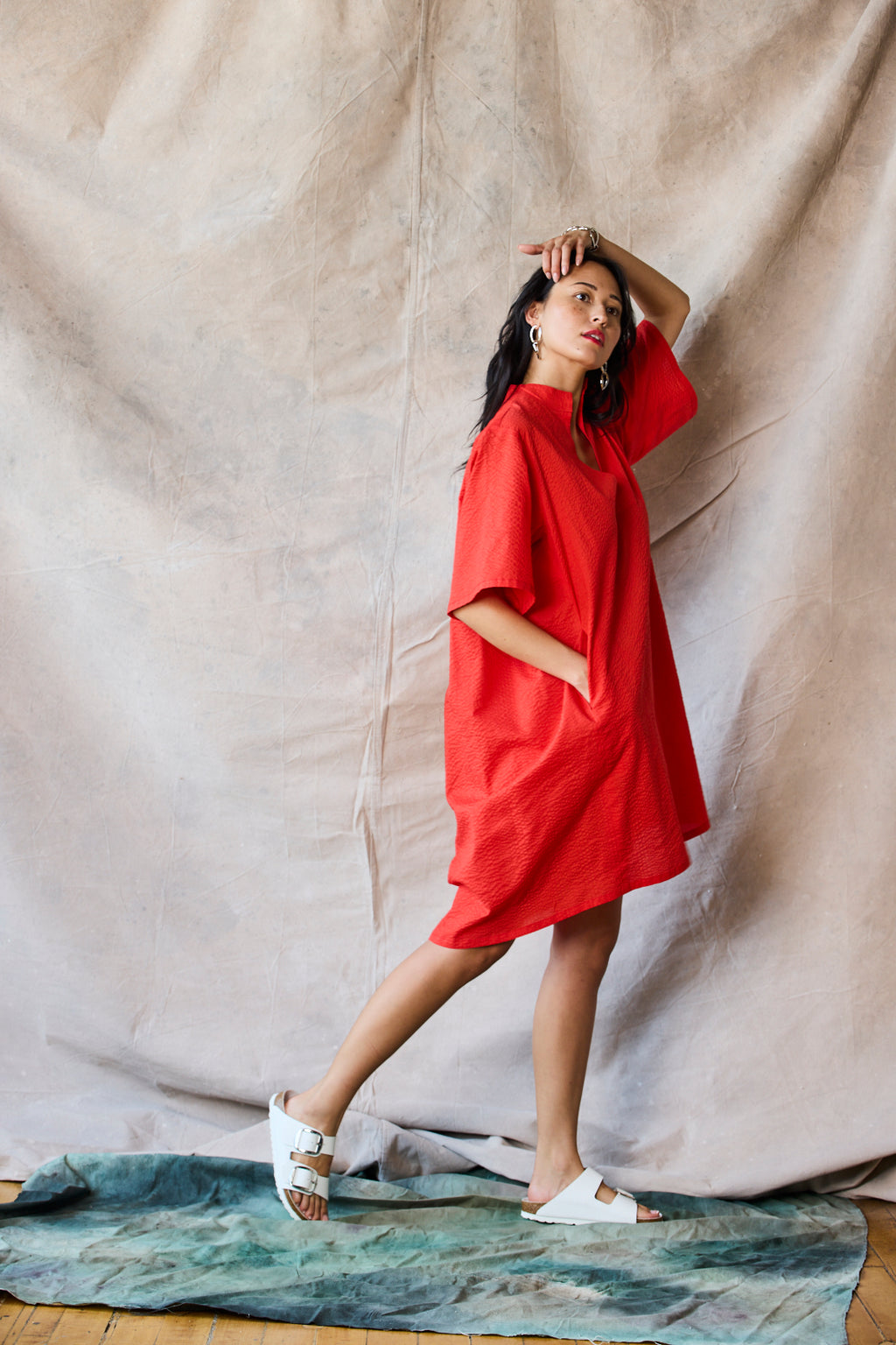 Collared Pullover Dress - Oat