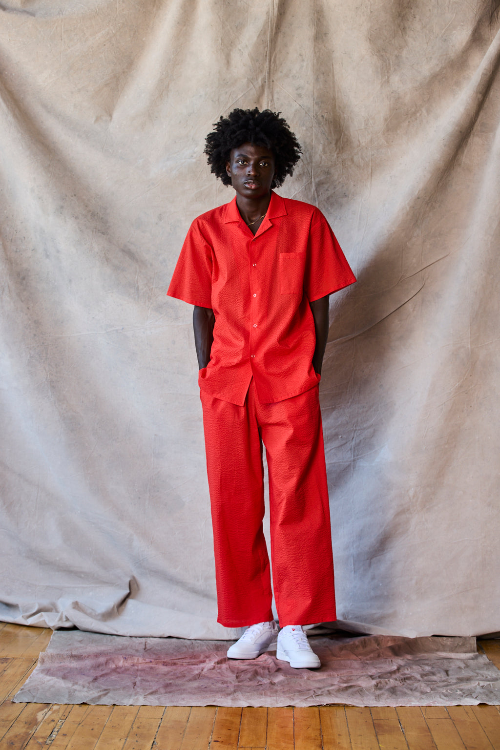 ドローストリングパンツ - トマト