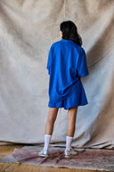 Chemise Slim Col Camp - Lapis