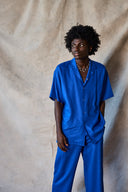 Chemise Slim Col Camp - Lapis