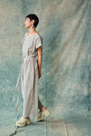 Tie Back Jumpsuit - Oyster