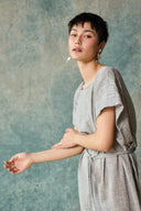 Tie Back Jumpsuit - Oyster