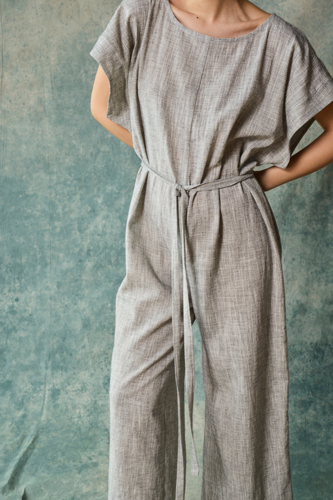 Tie Back Jumpsuit - Oyster