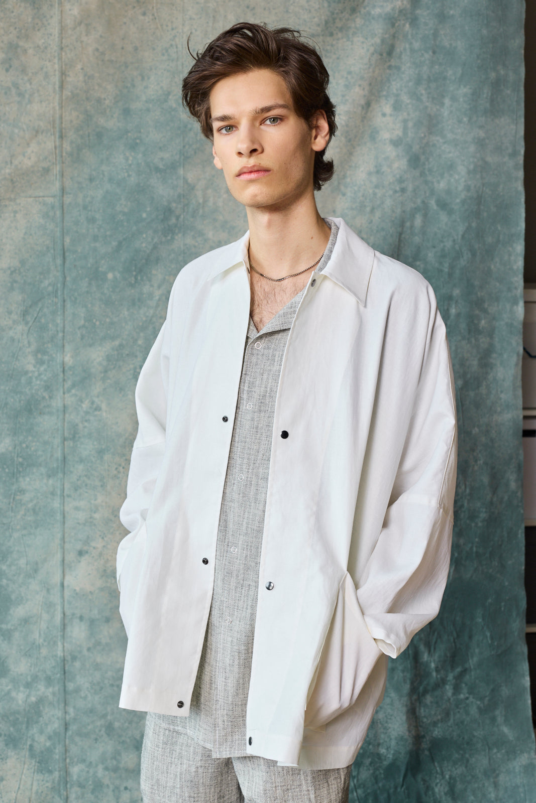 Oversized Shirt Jacket - Paper