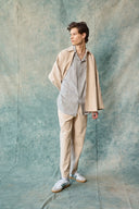 コラムパンツ - ミルクティー