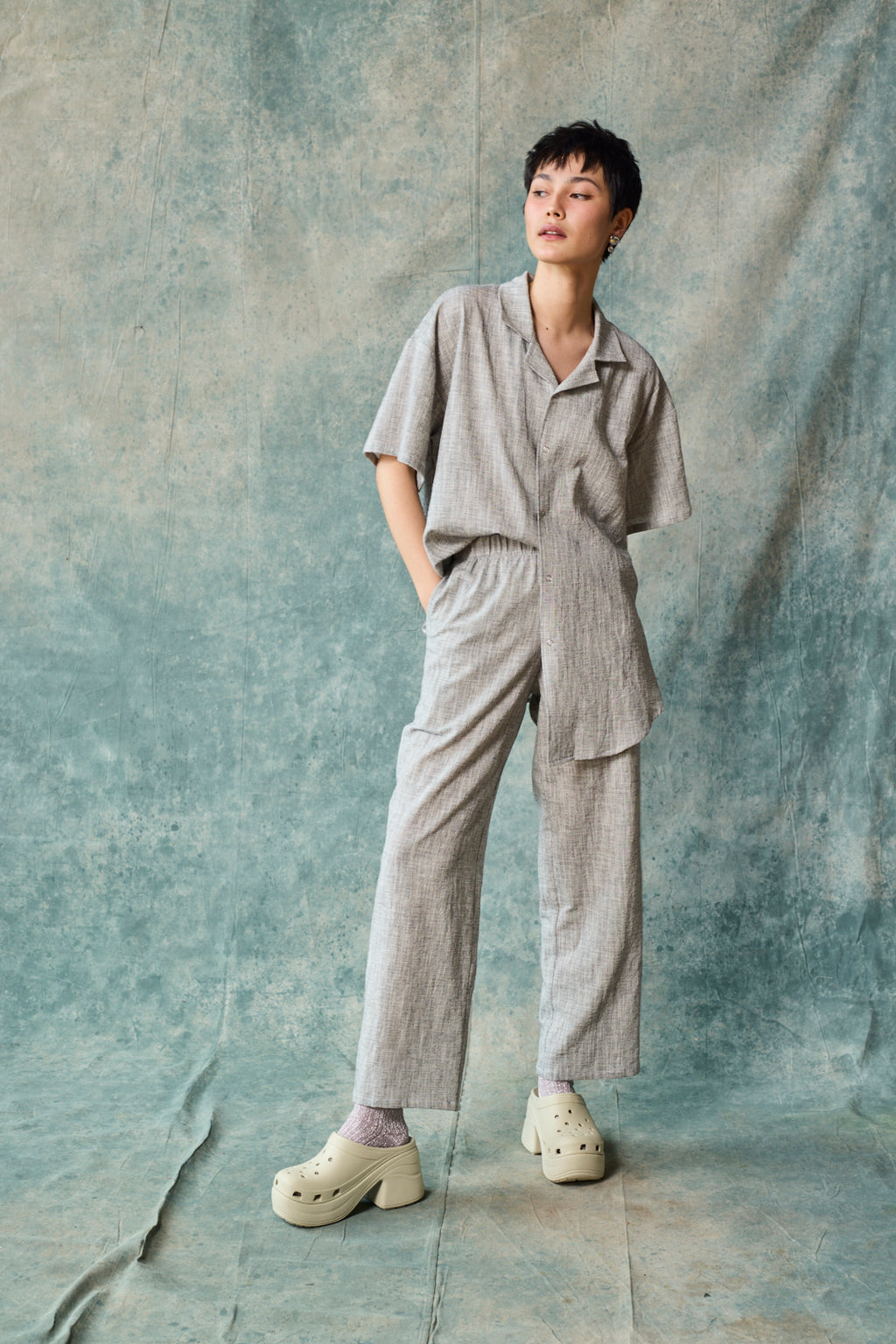 Column Pant - Oyster