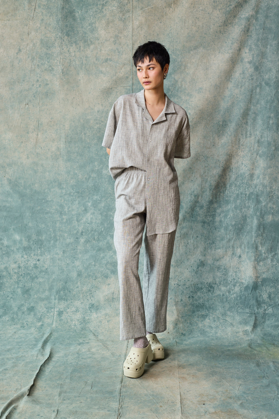 Column Pant - Oyster