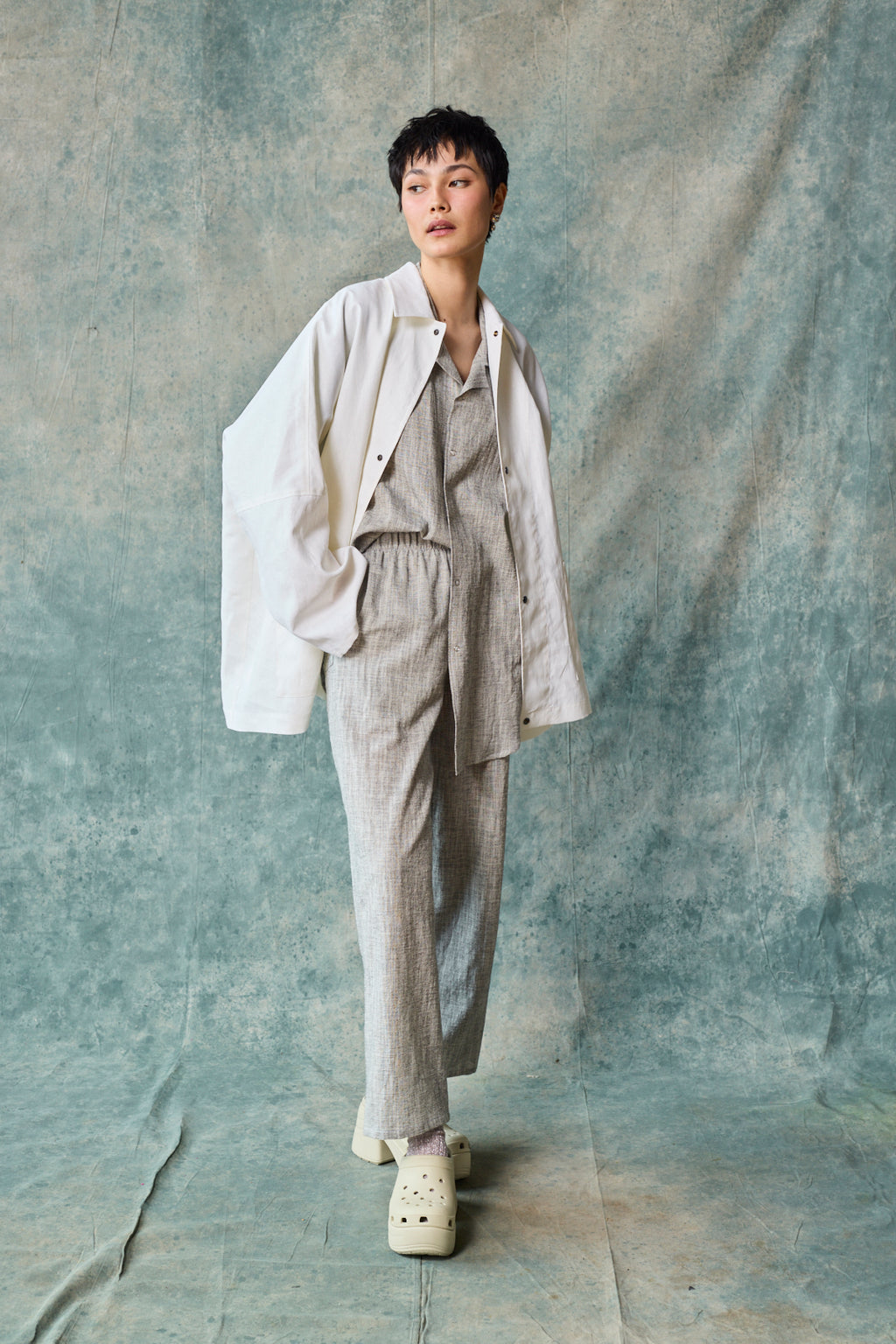 Oversized Shirt Jacket - Paper