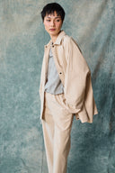 コラムパンツ - ミルクティー