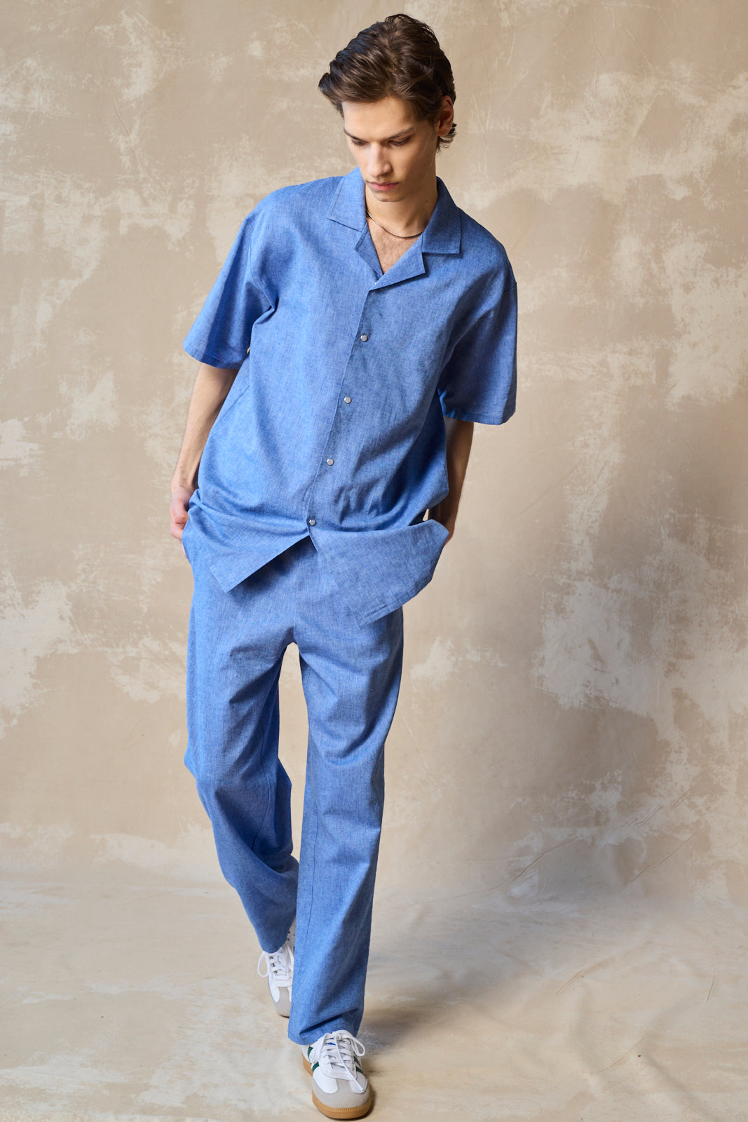 Column Pant - Linen and Cotton Blend