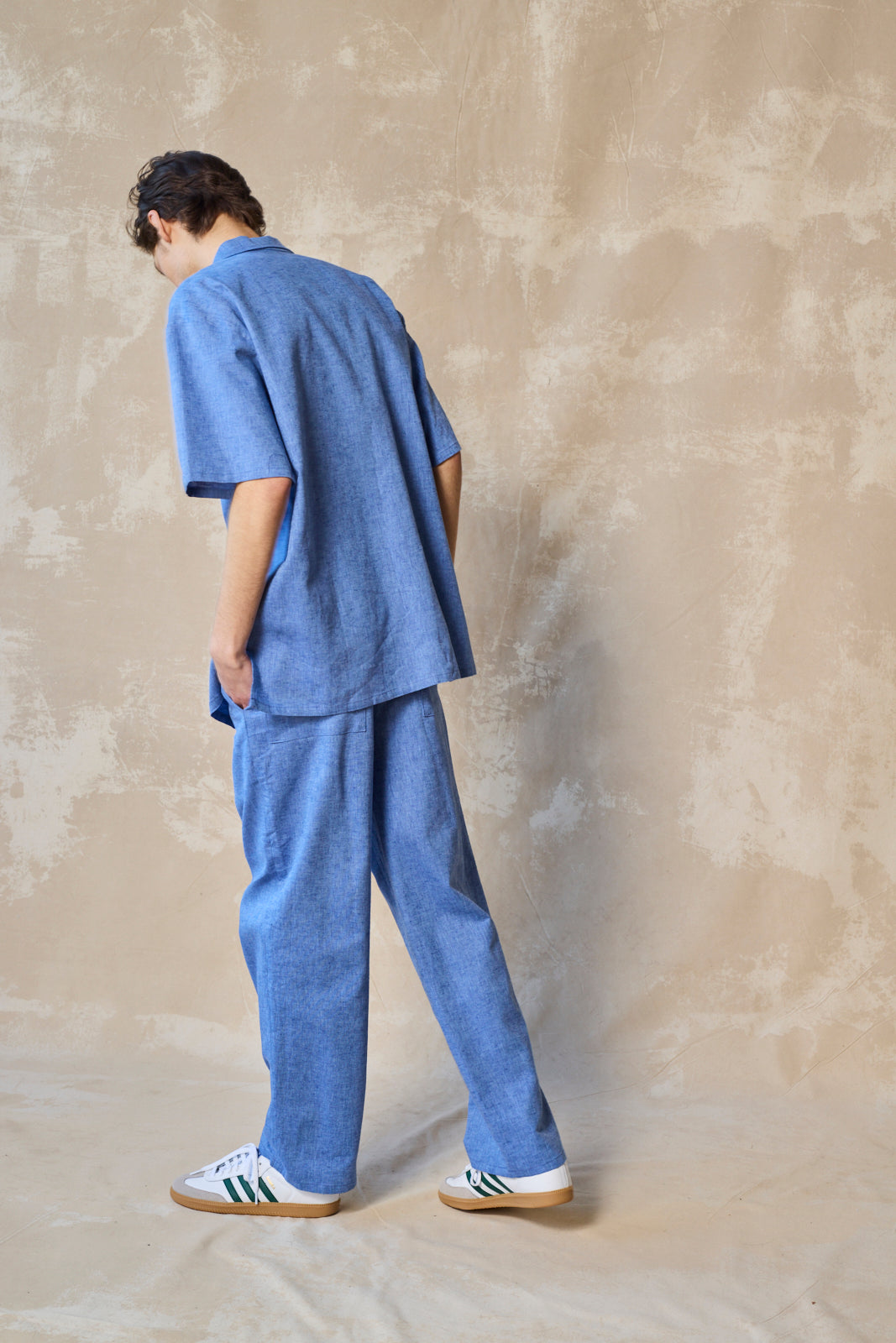 Column Pant - Linen and Cotton Blend