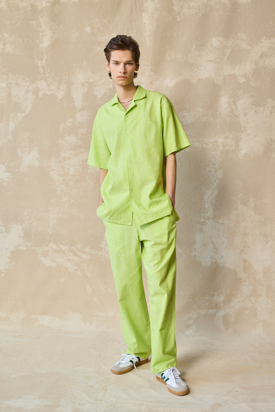 Column Pant - Lime