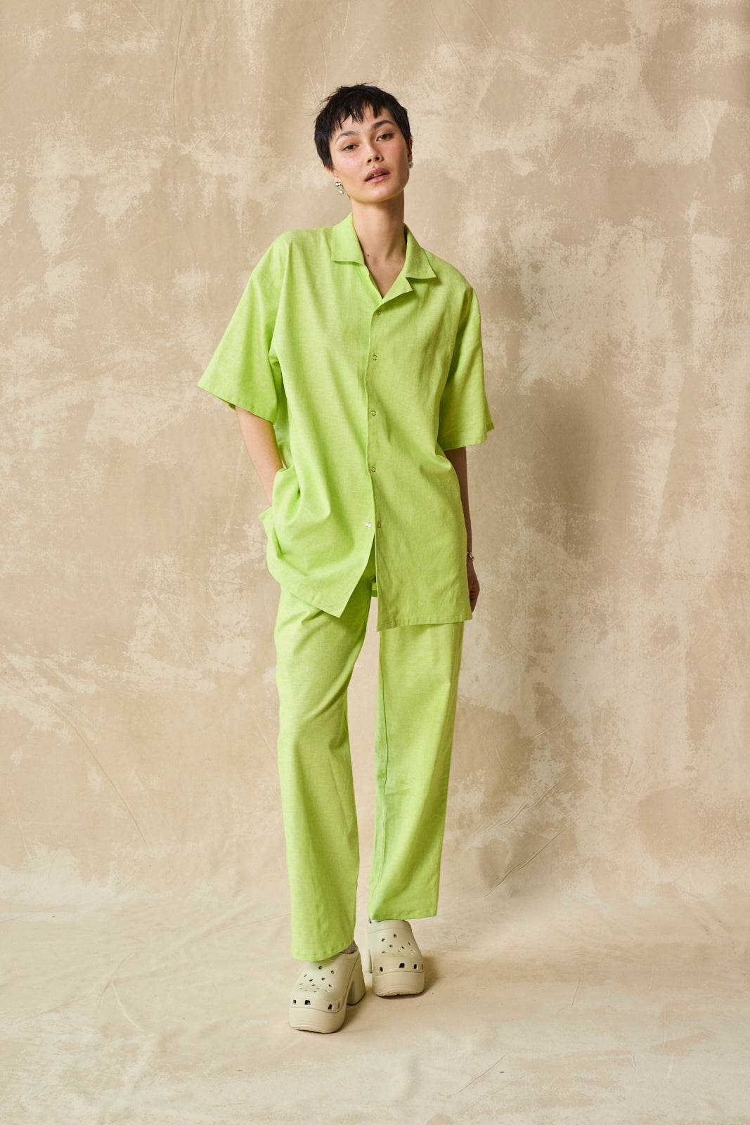 Pantalon Colonne - Citron Vert