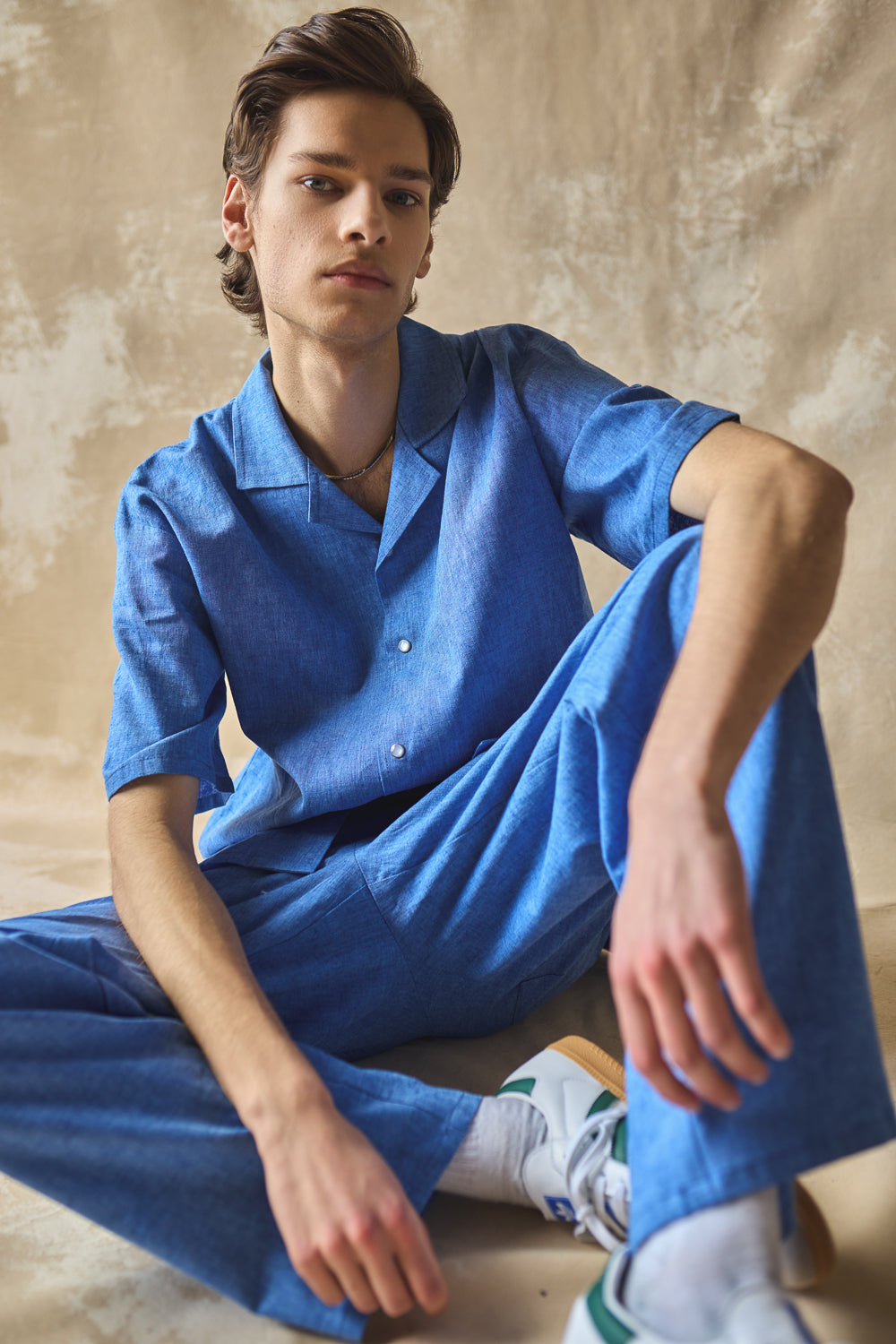 Column Pant - Linen and Cotton Blend