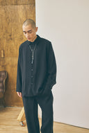 Drawstring Trouser - Sandwashed Black