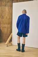 Oversized Snap Shirt - Lapis