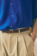 Pantalon plissé - Paille