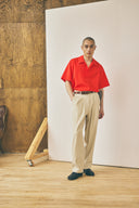 T-shirt à col croisé - Tomate