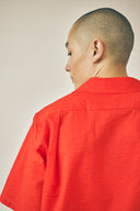 T-shirt à col croisé - Tomate