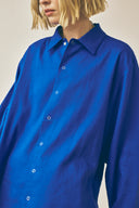 Oversized Snap Shirt - Lapis
