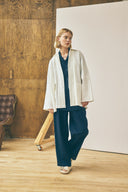 Oversized Shirt Jacket - Salt
