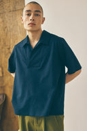 Lapped Collar Shirt - Deep Navy