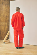 Pantalon à cordon de serrage - Tomate