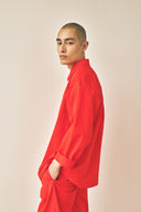 Chemise à boutons-pression oversize – Salt