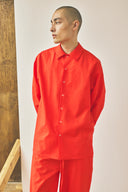 Chemise à boutons-pression oversize – Salt