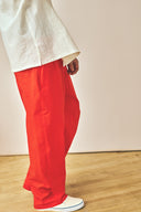 Pantalon à cordon de serrage - Tomate