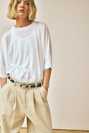 Pullover Tee - Powder