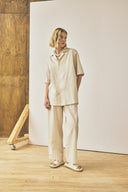 Pantalon à cordon de serrage - Avoine