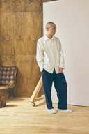 Oversized Snap Shirt - Salt