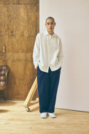 Oversized Snap Shirt - Salt