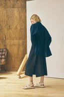 Oversized Snap Shirt - Deep Navy