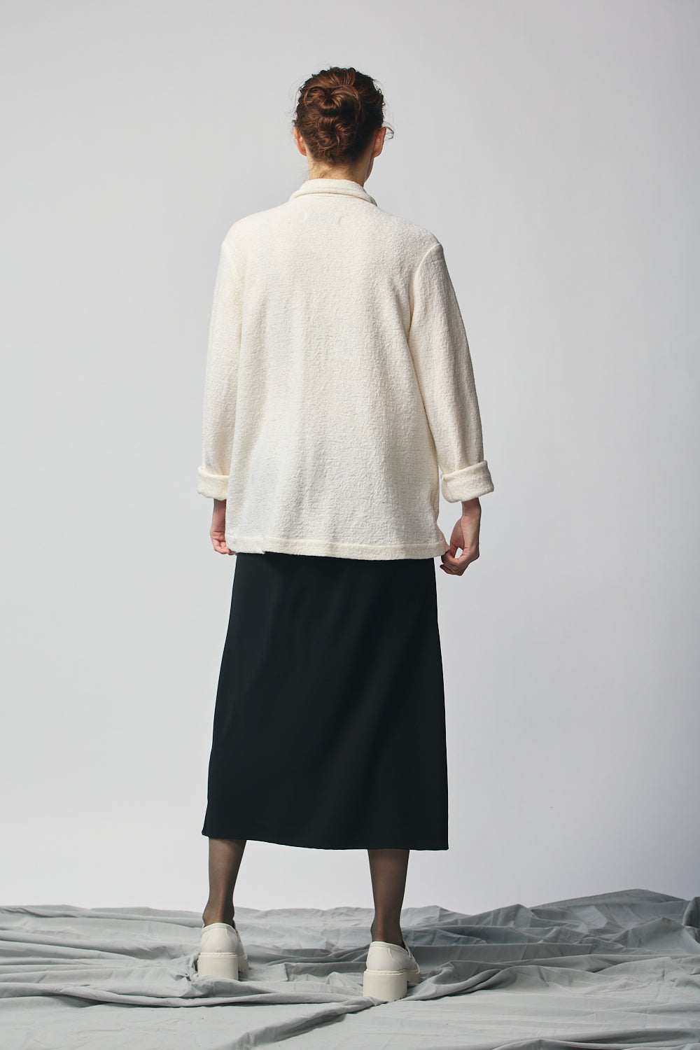 Gender-neutral Chore Jacket - Cream Wool