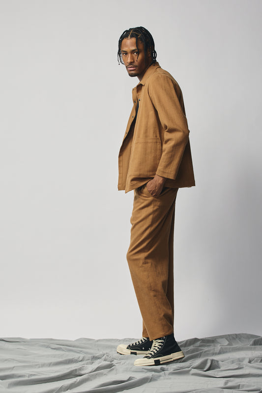 Gender-neutral Column Pant - Camel