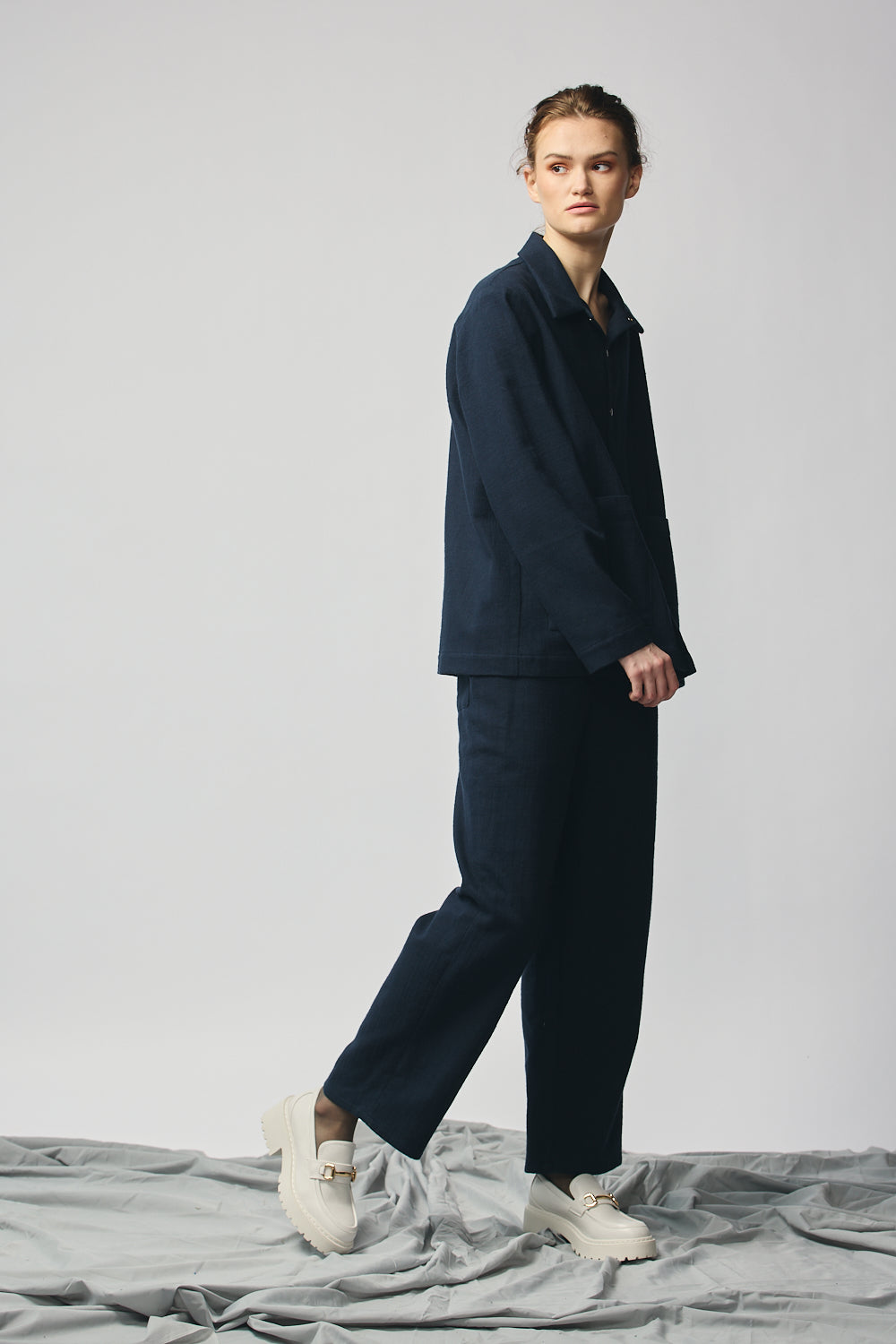 Gender-neutral Chore Jacket - Indigo