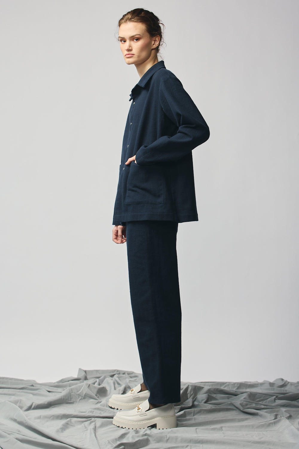 Gender-neutral Chore Jacket - Indigo