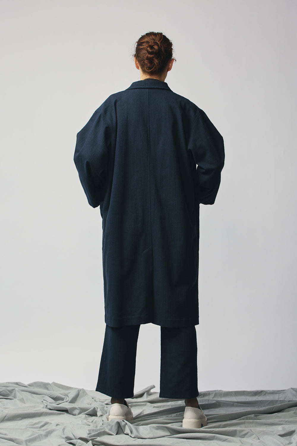 Gender-neutral Overcoat - Indigo