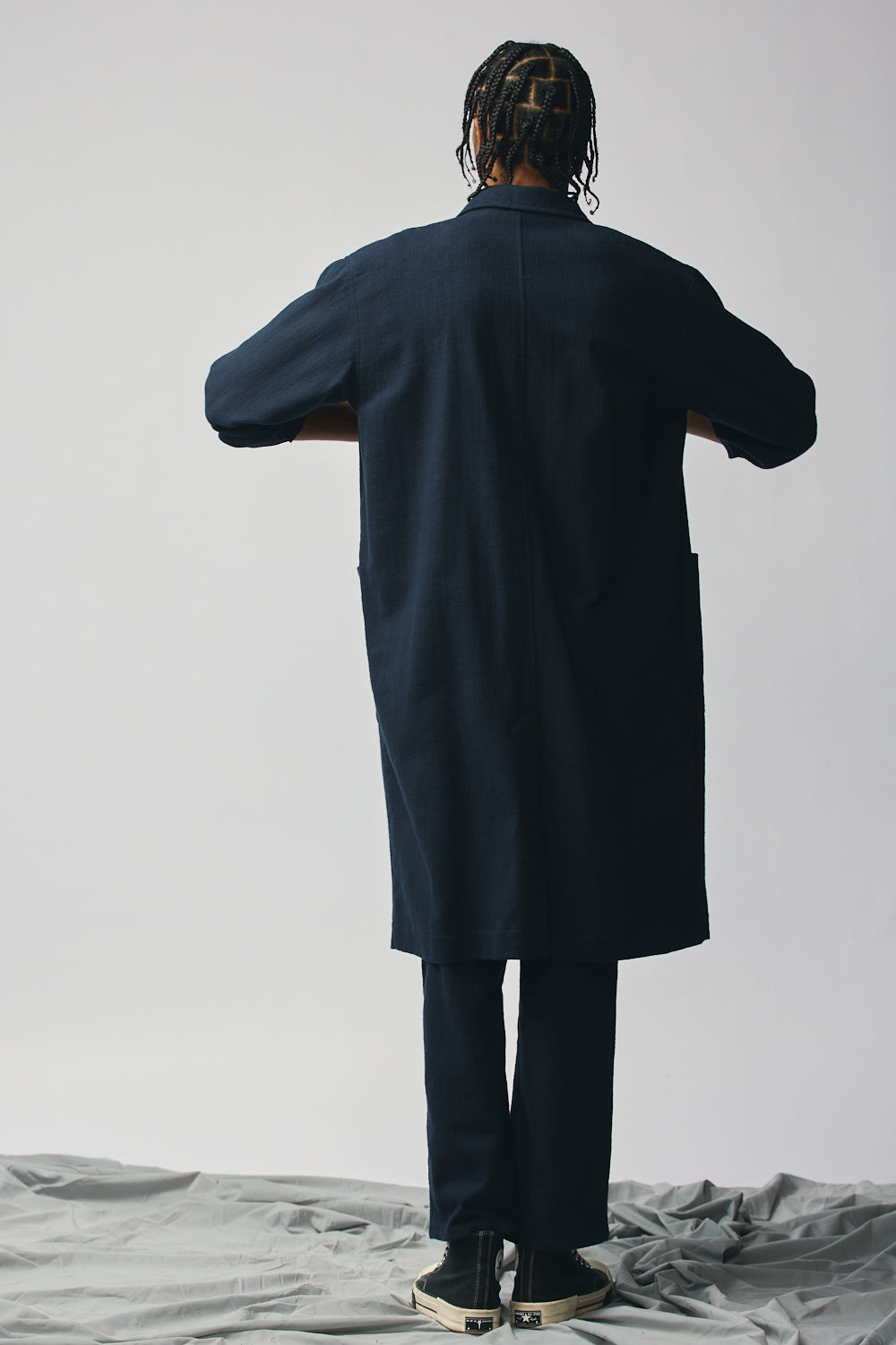 Gender-neutral Overcoat - Indigo