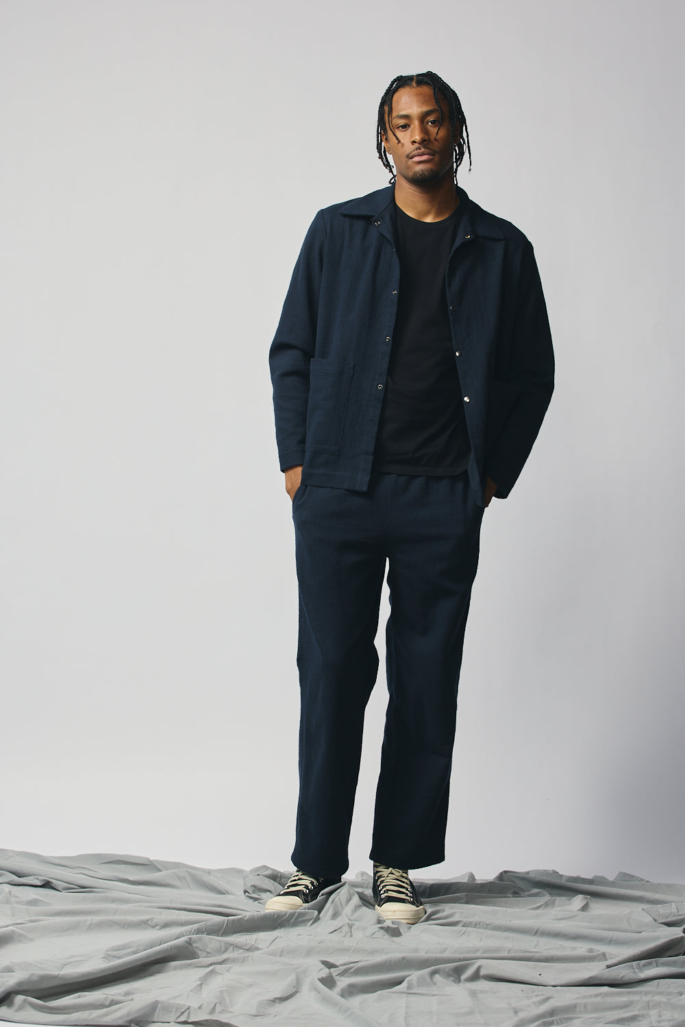 Gender-neutral Chore Jacket - Indigo